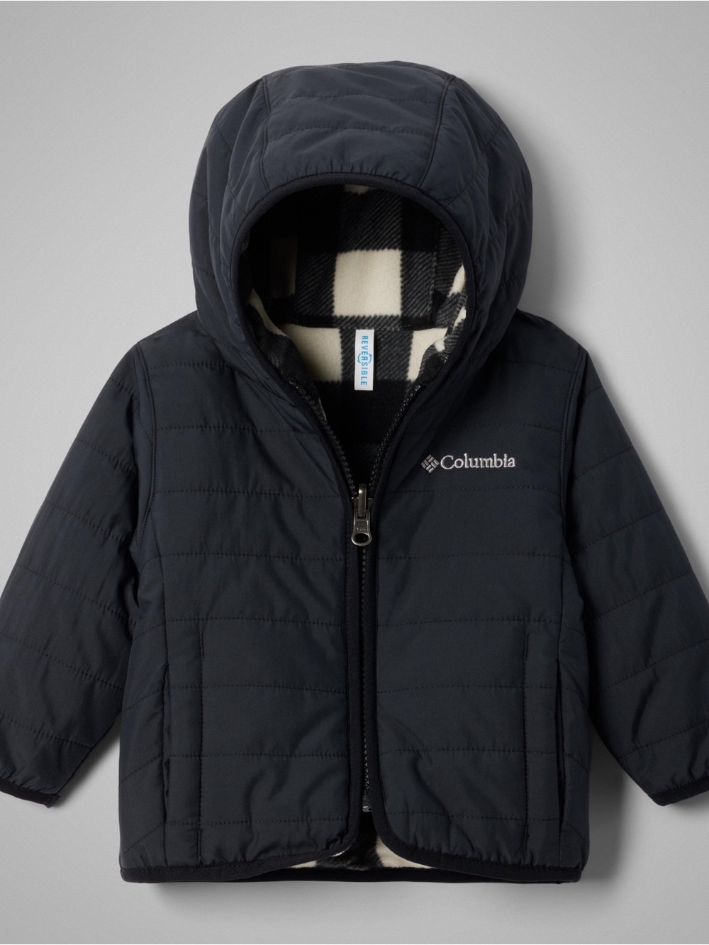 Columbia Double Trouble Reversible Jacket - Black & Buffalo Plaid